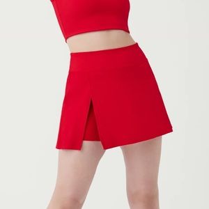 Spanx XL ribbed smocked 14’ skort NWT